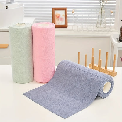 1 roll of 30 reusable cleaning wipes, household kitchen cloth, car cleaning cloth, RV cleaning tools, microfiber towel roll, dishwasher cloth replacement, cleaning supplies, cleaning tools