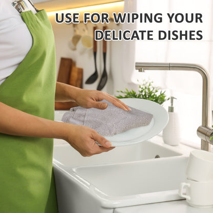 Reusable Microfiber\u002F\u002FNylon Cleaning Cloths Roll - Washable Tear-Off Paper Towels with 12×12 Absorbent Rags, Dishcloths Suitable for Kitchen, House, Car - Cost-Effective & Replacement Sheets