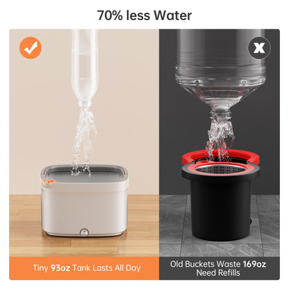 Spin Mop and Bucket Set w\u002F Self-Separation Dirty and Clean Water System, 360° Rotating Mop for Hardwood Tile Marble Floors - Includes 2\u002F 6pcs Refills
