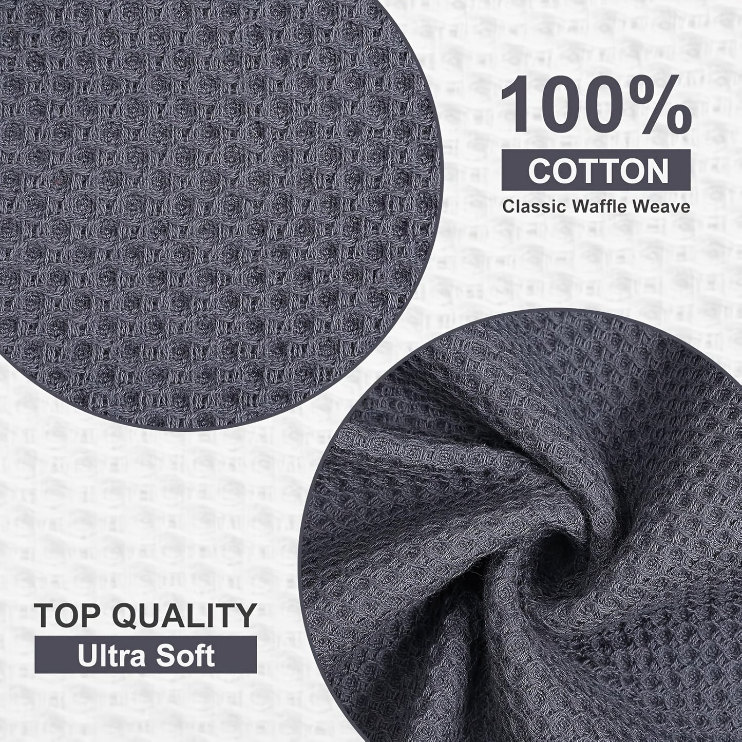 23\u002F24pcs 100% Cotton Waffle Weave Kitchen Dish Cloths, Ultra Soft Absorbent Quick Drying Dish Towels, 12 X 12 Inches, Great for Cooking, Cleaning And Wiping Hands, Halloween and Christmas Gifts