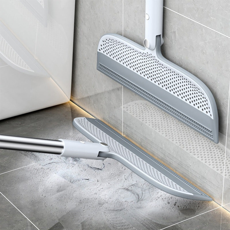 2pcs Magic Broom - Effective Floor Scraper, Window Squeegee, and Water Squeegee for Floors, Glass, Tile, Windows, Bathroom - Removes Dirt, Dust, Pet Hair, Essential Cleaning Supplies and Multi-Purpose Cleaning Tool