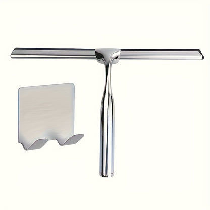 1 Set Premium Stainless Steel Glass Wiper for Bathroom Mirrors, Pools, Windows - Effortlessly Clean with Special Cleaning Tool