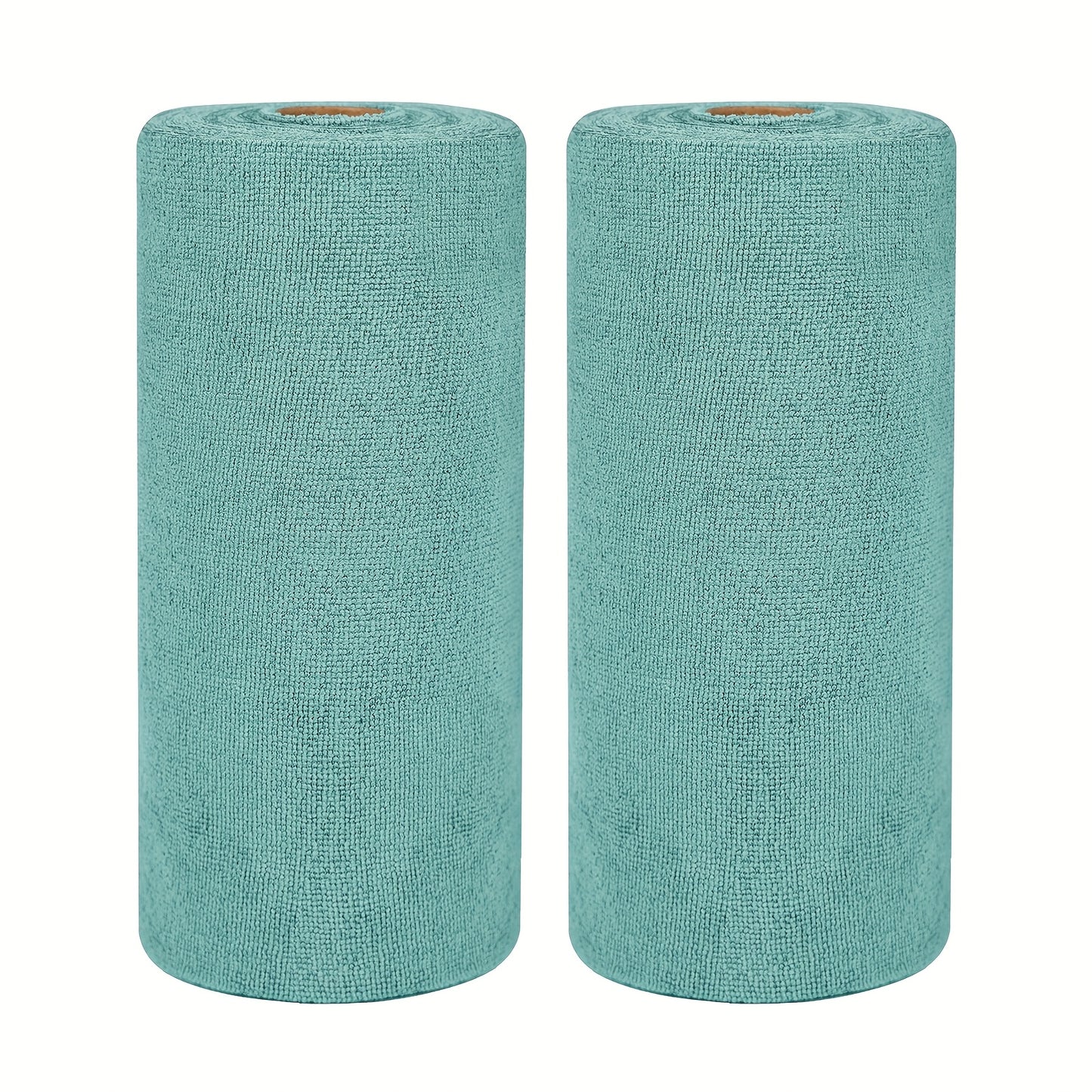 Reusable Microfiber\u002F\u002FNylon Cleaning Cloths Roll - Washable Tear-Off Paper Towels with 12×12 Absorbent Rags, Dishcloths Suitable for Kitchen, House, Car - Cost-Effective & Replacement Sheets