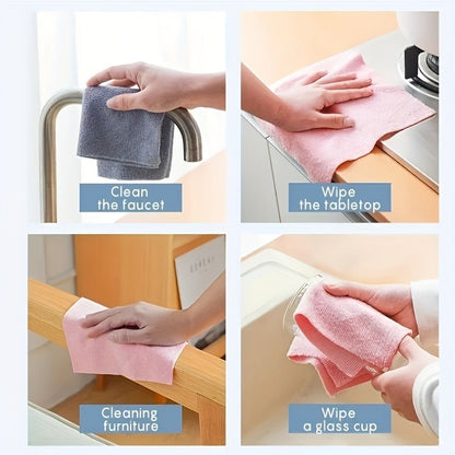 20\u002F50pcs Of Ultra-fine Fiber Cleaning Cloth, Multifunctional Reusable Household Kitchen Towel Roll, Easy to Clean Dishwashing Cloth, Car Cleaning Towel, Car Cleaning Tool, Suitable for Living Room, Bedroom, RV And Kitchen Cleaning Supplies