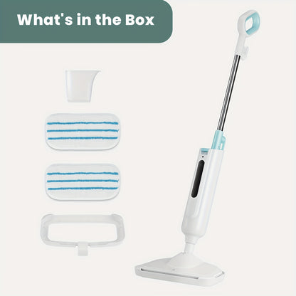 7-in-1 Steam Mop | Hardwood Floor Steamer, Powerful Cleaner for Carpet, Laminate, and Tiles, 3 Adjustable Steam Settings, 30s Fast Heat-up, Includes Carpet Glider & 2 Washable Microfiber Pads, Detachable Handheld Steamer for Walls, Metal, 120