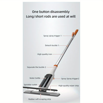 3-in-1 Glass Cleaning 3-in-1 Glass Cleaning Kit - Durable Metal Pole, Silicone Scraper Included - Ideal for High Windows, Shower Doors & Car Windshields - Essential Home Cleaning Tool Holiday Gifts, Halloween And Christmas Decorations