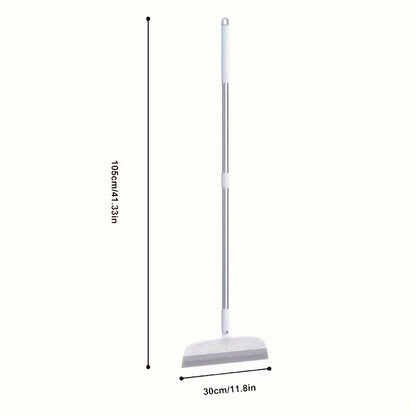2pcs Magic Broom - Effective Floor Scraper, Window Squeegee, and Water Squeegee for Floors, Glass, Tile, Windows, Bathroom - Removes Dirt, Dust, Pet Hair, Essential Cleaning Supplies and Multi-Purpose Cleaning Tool