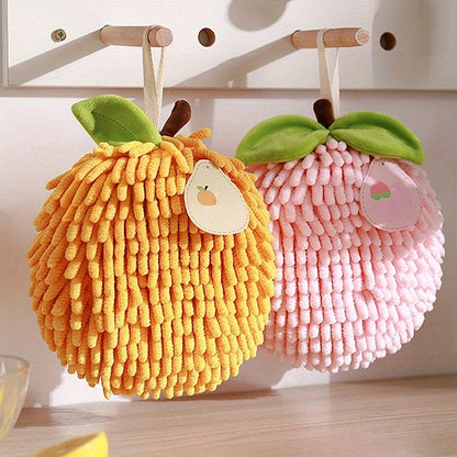 Thickened Super Absorbent Fleece Towel - Soft Warm Hand & Dishwashing Cloth Suitable & Bath, Modern Polka Dot Hanging Dry Hand Towel, Decorative Cleaning Towels