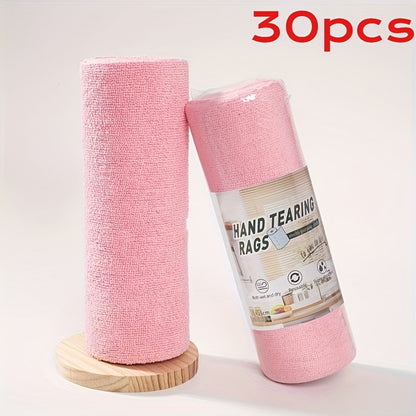 1 roll of 30 reusable cleaning wipes, household kitchen cloth, car cleaning cloth, RV cleaning tools, microfiber towel roll, dishwasher cloth replacement, cleaning supplies, cleaning tools