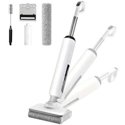 Cordless Wet Dry Vacuum Lightweight & Cordless Wet And Dry Vacuum Cleaner | Wet Dry Vacuum Cordless Floor Cleaner And Mop One-Step Cleaning for Hard Floors, Self-propelled Vacuum Mop Assembly, Refreshed Home