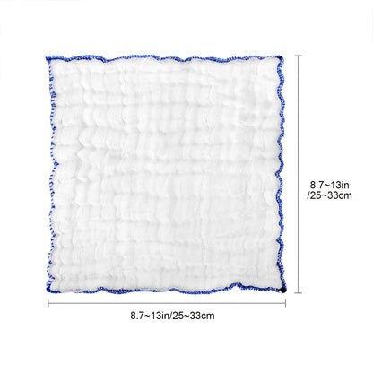 of 8 Ultra-Soft Dish Towels, Highly Absorbent And Reusable, Made of White Cotton Gauze for Use in The Kitchen And Dining Area