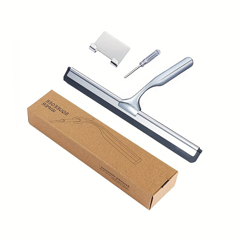 1 Set Premium Stainless Steel Glass Wiper for Bathroom Mirrors, Pools, Windows - Effortlessly Clean with Special Cleaning Tool