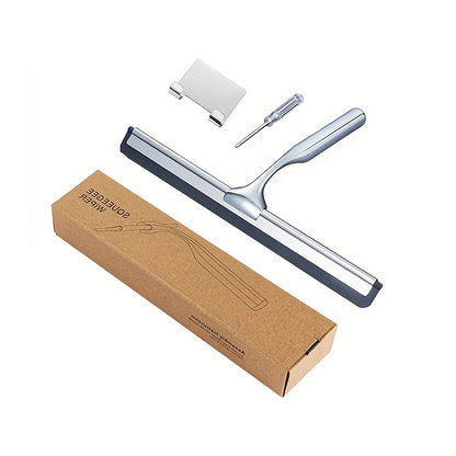 1 Set Premium Stainless Steel Glass Wiper for Bathroom Mirrors, Pools, Windows - Effortlessly Clean with Special Cleaning Tool