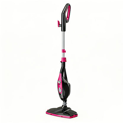 7-in-1 Steam Mop | Hardwood Floor Steamer, Powerful Cleaner for Carpet, Laminate, and Tiles, 3 Adjustable Steam Settings, 30s Fast Heat-up, Includes Carpet Glider & 2 Washable Microfiber Pads, Detachable Handheld Steamer for Walls, Metal, 120